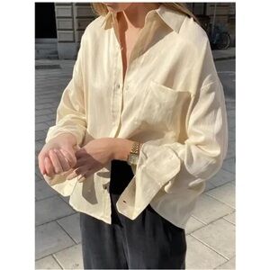 Djerf Avenue Oyster On the Go Shirt M